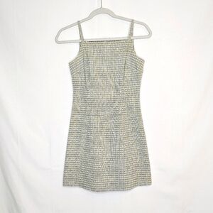 Just for Wraps dress. Size 5,/6. yellow/blue